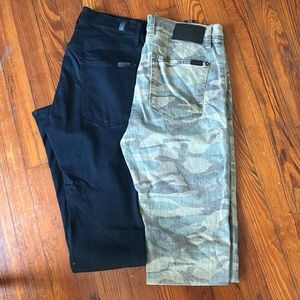 7 for all mankind almost new 2 pairs